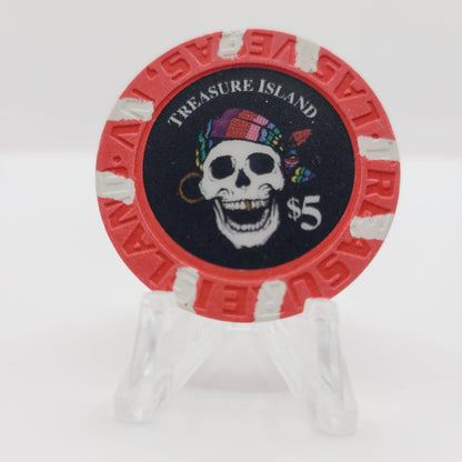 Treasure Island Hotel Casino Las Vegas Nevada 1997 $5 Casino Chip V1654