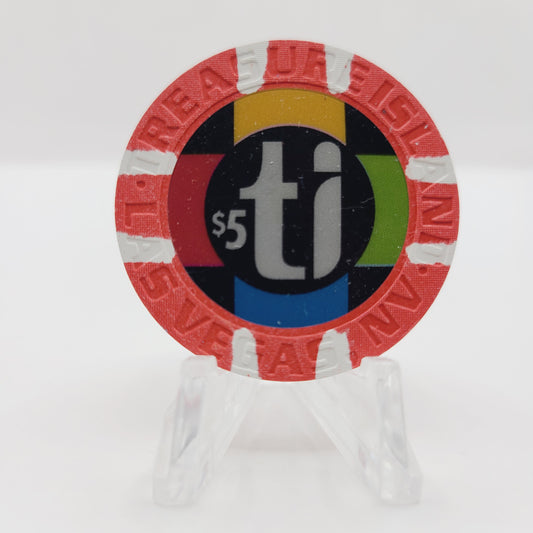 Treasure Island (TI) Hotel Casino Las Vegas Nevada 2003 $5 Casino Chip E2811