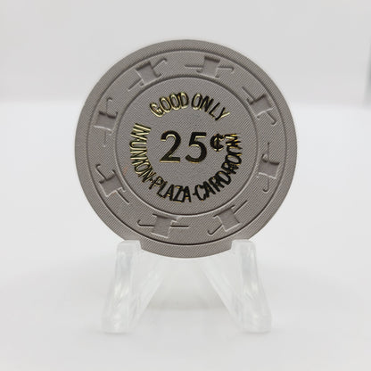 Union Plaza Hotel Casino Las Vegas Nevada 1980's $.25  "Good Only in Card Room" Casino Chip N3114