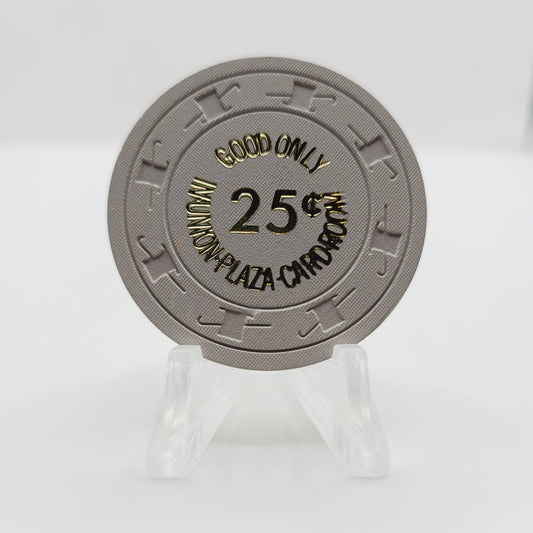 Union Plaza Hotel Casino Las Vegas Nevada 1980's $.25  "Good Only in Card Room" Casino Chip N3114