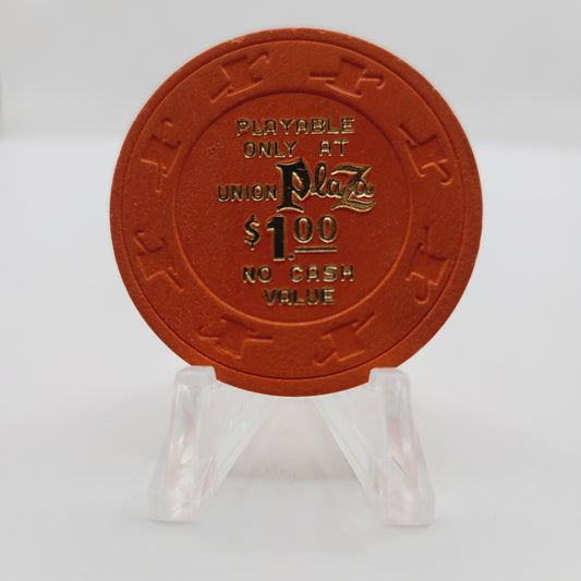 Union Plaza Hotel Casino Las Vegas Nevada 1980's $1 NCV Casino Chip in 2949.S