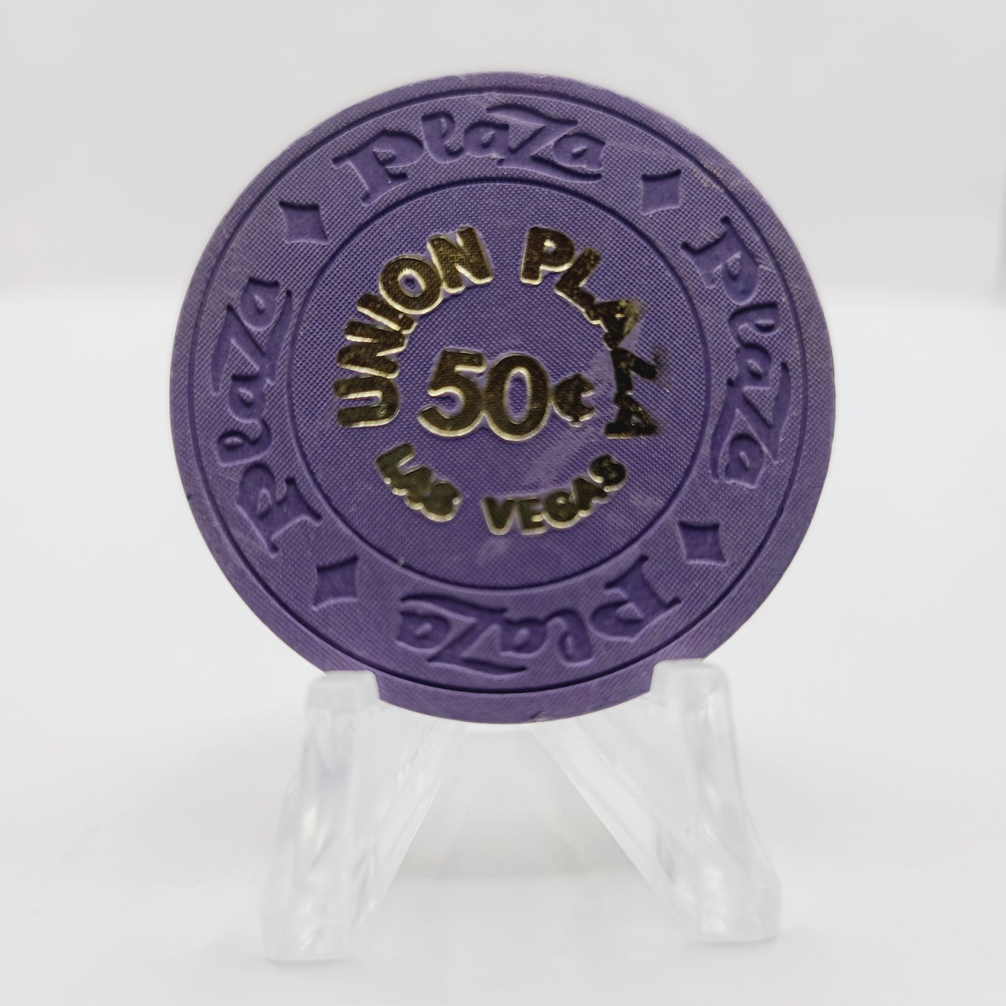 Union Plaza Hotel Casino Las Vegas Nevada 1970's $.50  Casino Chip N7870