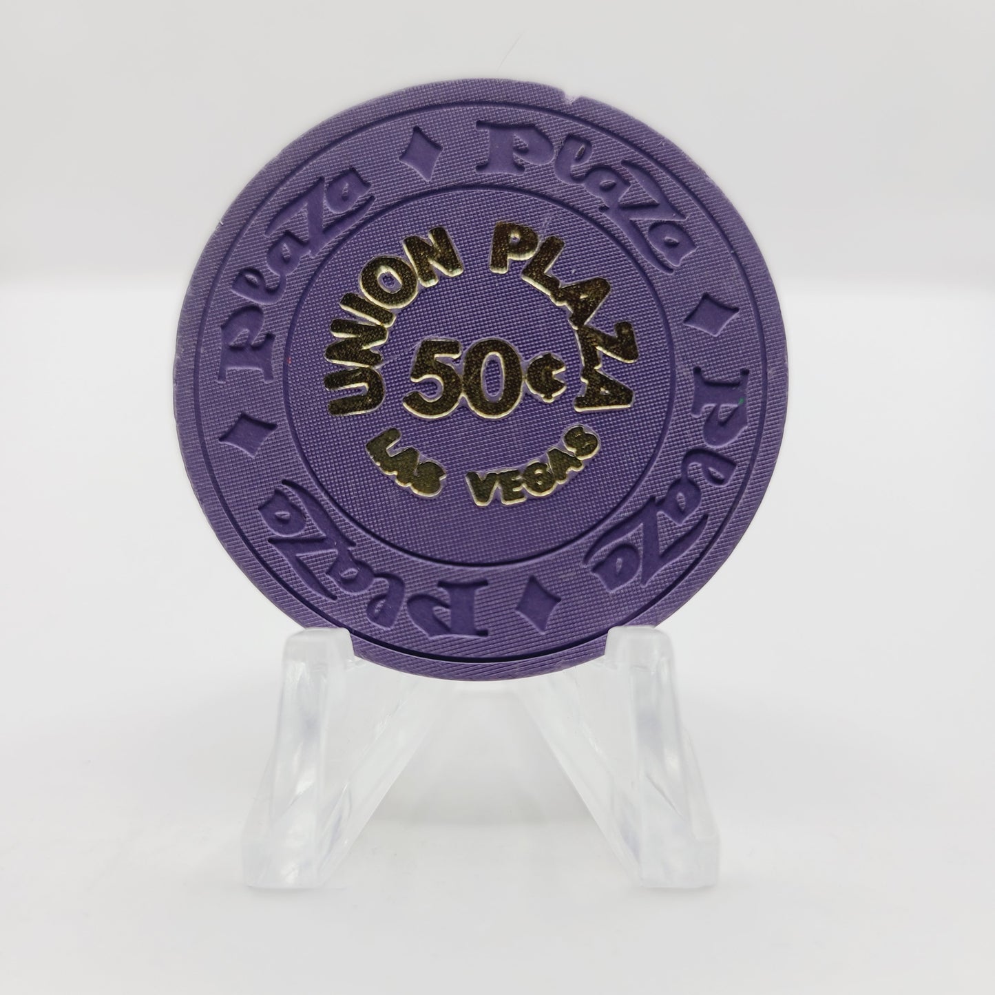 Union Plaza Hotel Casino Las Vegas Nevada 1970's $.50  Casino Chip N7870
