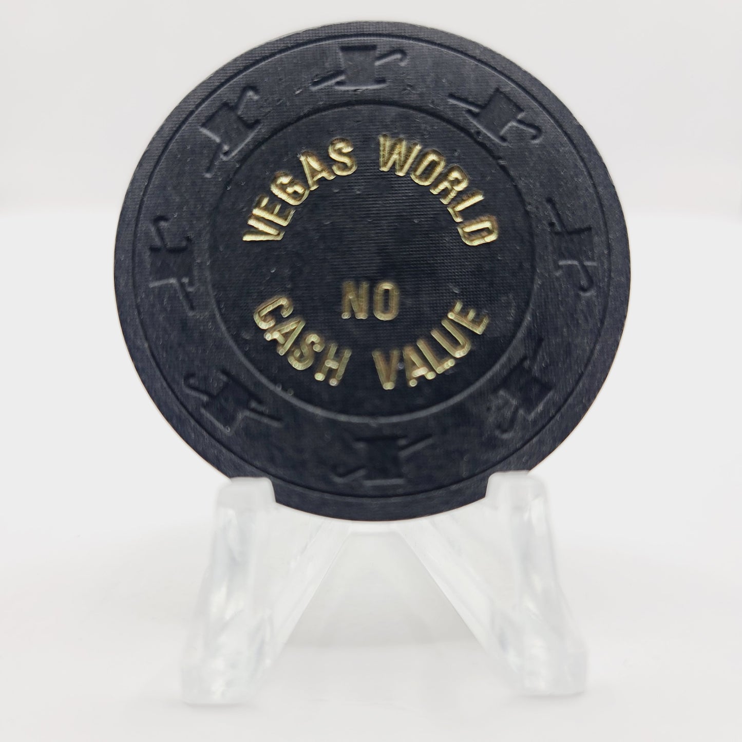Vegas World Hotel Casino Las Vegas Nevada 1980's $100 NCV Tournament Chip  N9258