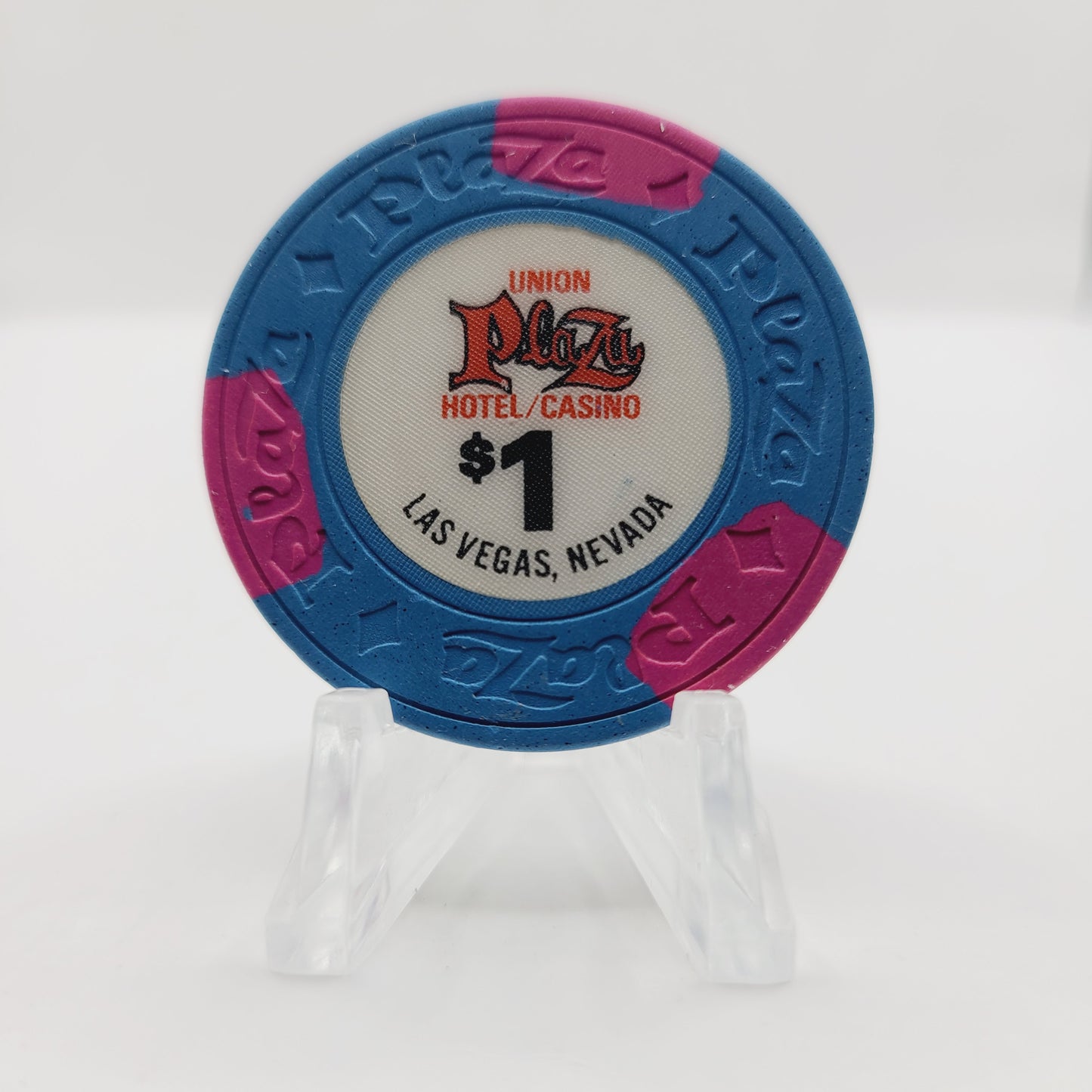 Union Plaza Hotel Casino 1970s $1 Casino Chip  N2286 (Circulated)