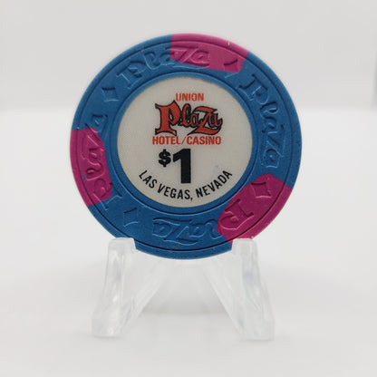 Union Plaza Hotel Casino 1970s $1 Casino Chip  N2286 (Circulated)
