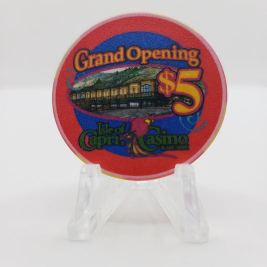 Isle of Capri Casino Black Hawk Colorado $5 "Grand Opening" Casino chip