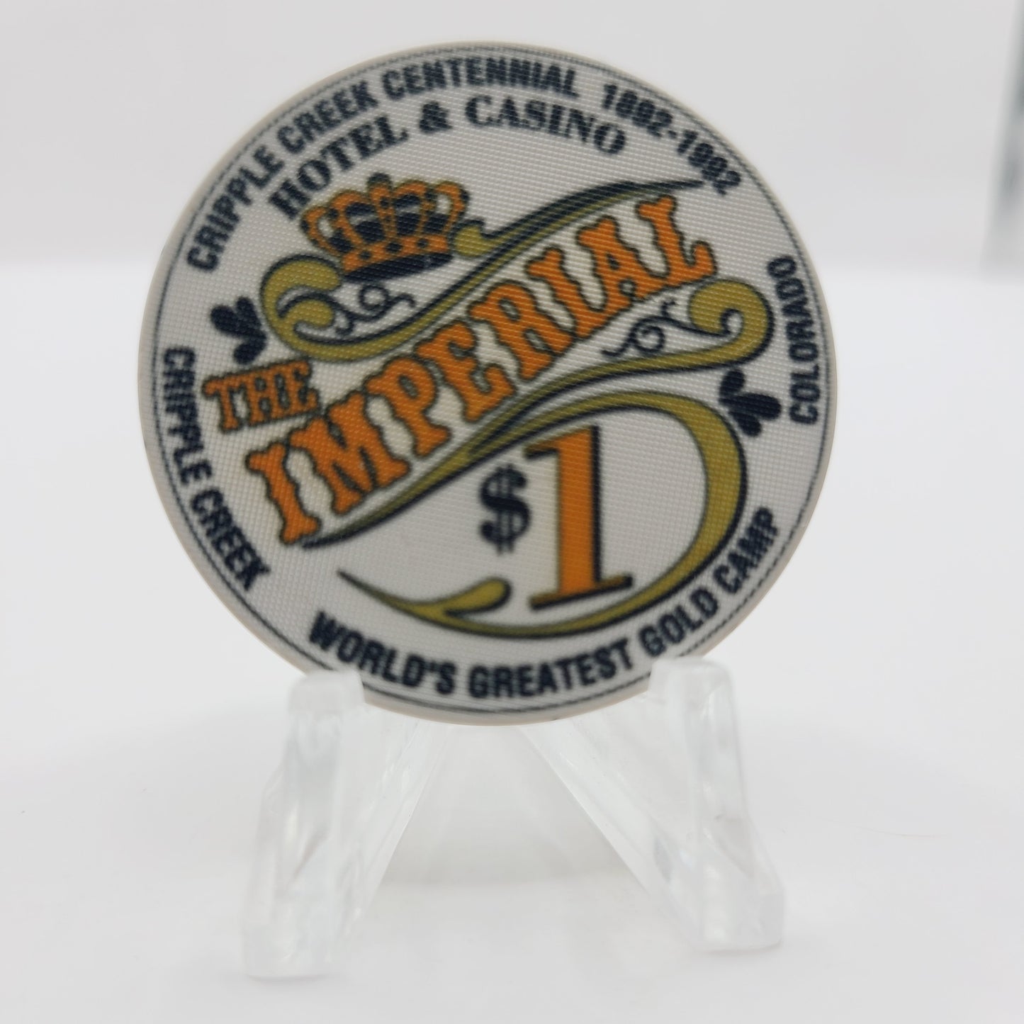 Imperial Casino Hotel Cripple Creek Colorado 1996  $1 Casino Chip