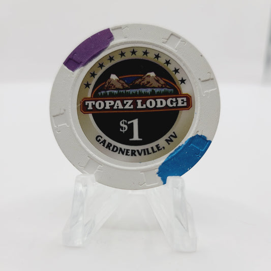Topaz Lodge Casino Gardnerville Nevada 2006 $1 Casino Chip E5497