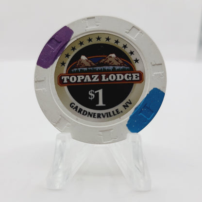 Topaz Lodge Casino Gardnerville Nevada 2006 $1 Casino Chip E5497