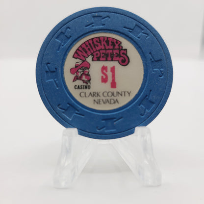Whiskey Pete's Hotel Casino Primm Nevada "Clark County" 1984 $1 Casino Chip N2310