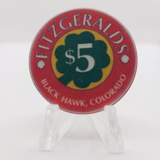 Fitzgerald's Casino Black Hawk Colorado 1995 $5 Casino Chip