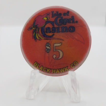 Isle of Capri Casino Black Hawk Colorado 1998 $5 Casino Chip