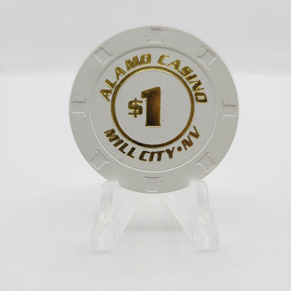 Alamo Casino Mill City Nevada 2010 $1 Casino Chip E9459