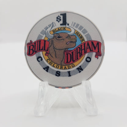 Bull Durham Casino & Saloon Black Hawk Colorado 1994 $1 Casino Chip