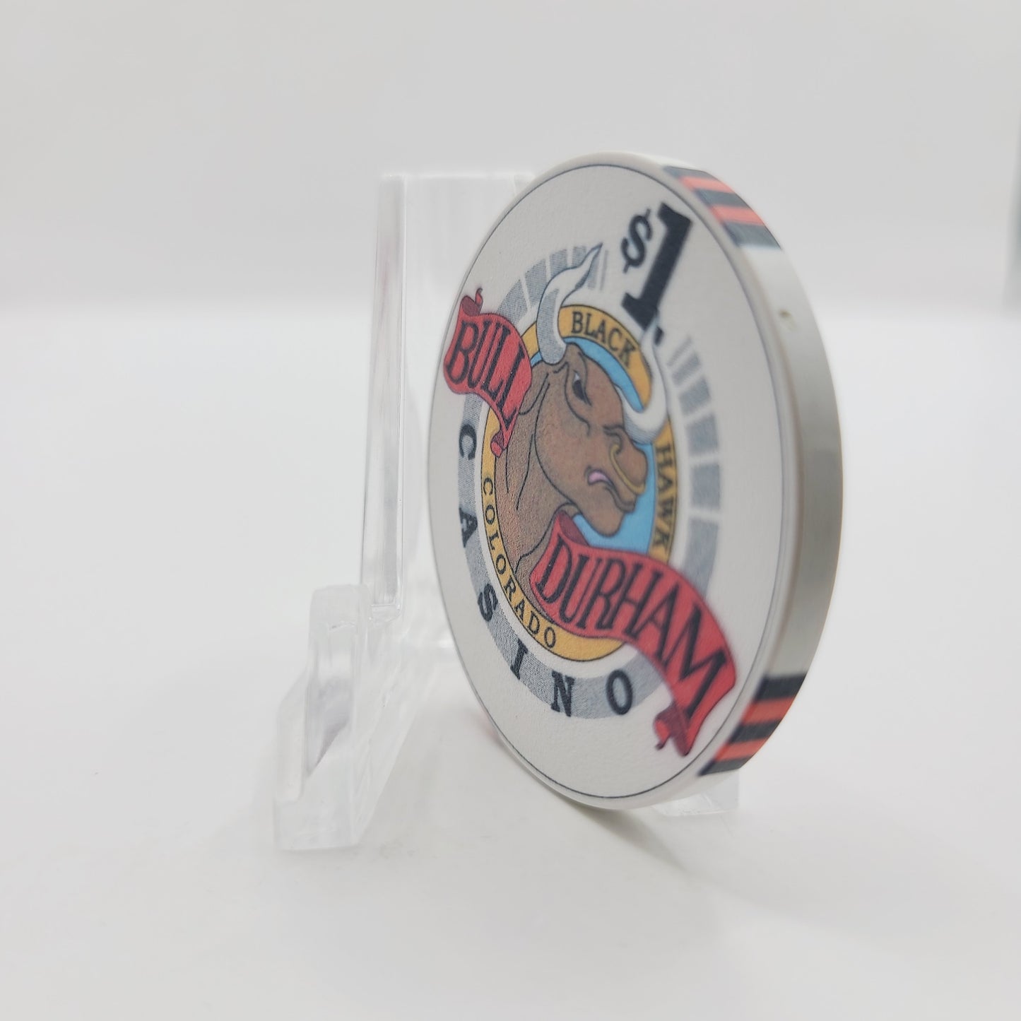 Bull Durham Casino & Saloon Black Hawk Colorado 1994 $1 Casino Chip