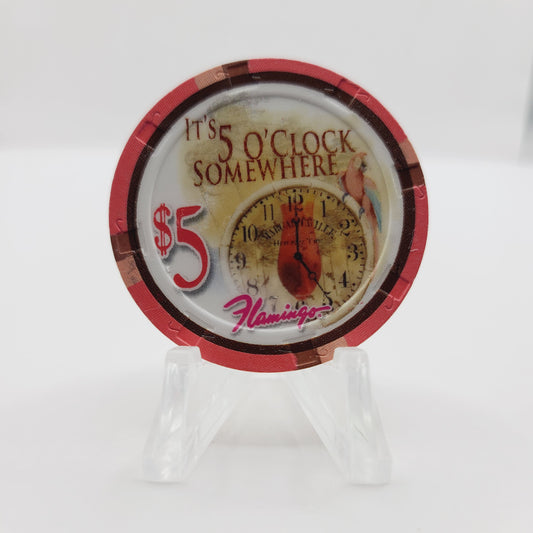 Flamingo Hotel Casino Las Vegas Nevada 2011 "Margaritaville" $5 Casino Chip D0226