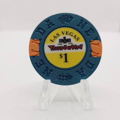 Thunderbird Hotel Casino Las Vegas Nevada 1992 "Borland Imitation" $1 Casino Chip N5942 Limited 1500