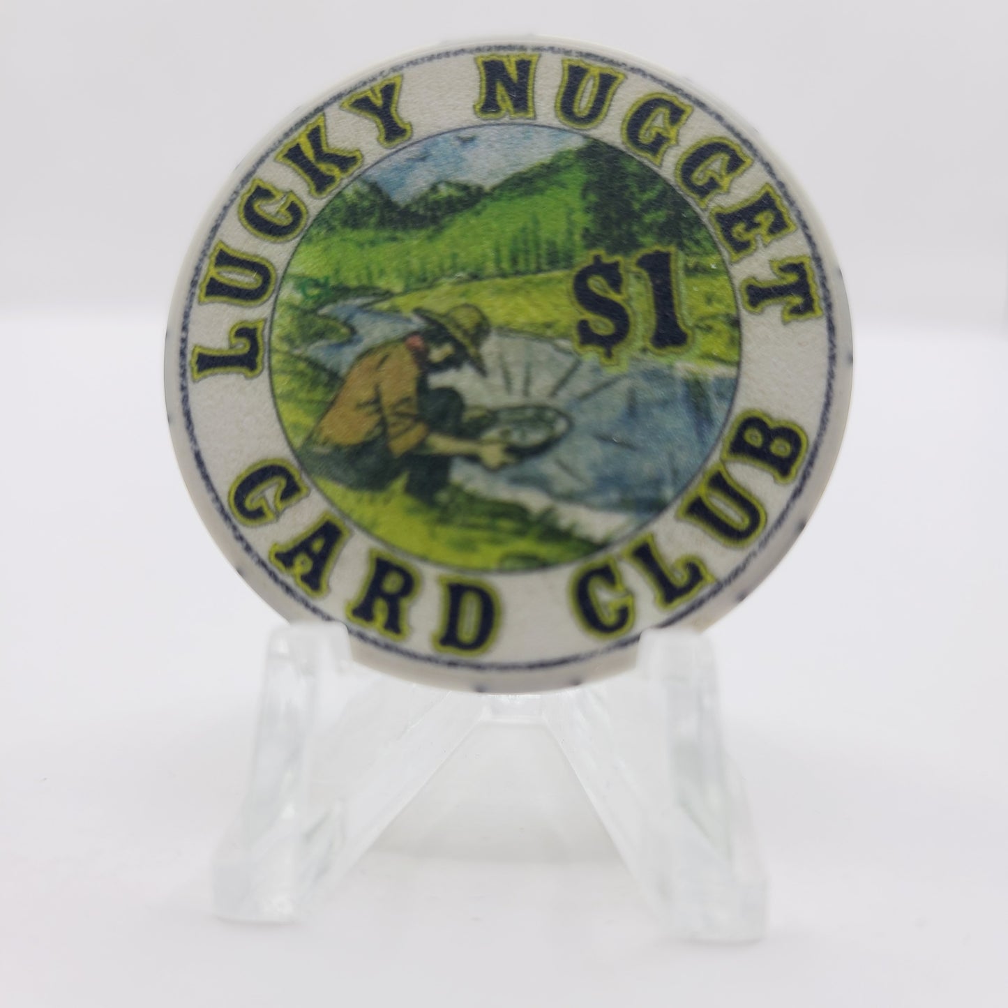 Lucky Nugget Card Club Gambling Hall Deadwood South Dakota 2006 $1 Casino Chip