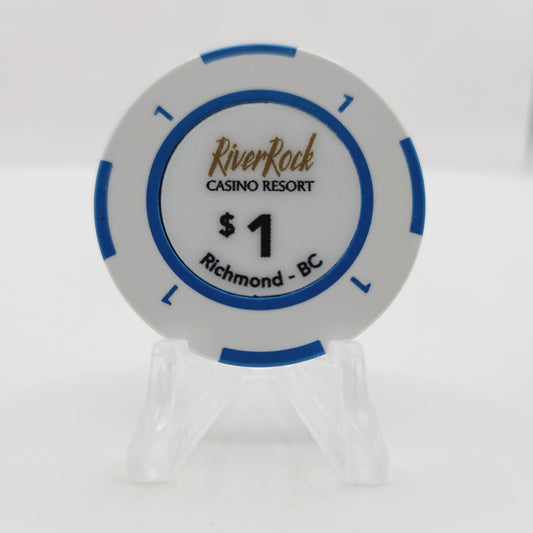 River Rock Resort Casino Richmond British Columbia Canada $1 Casino Chip