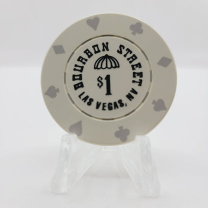 Bourbon Street Casino Las Vegas Nevada 1990 $1 Casino Chip N1381