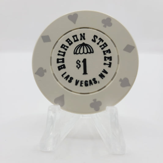 Bourbon Street Casino Las Vegas Nevada 1990 $1 Casino Chip N1381