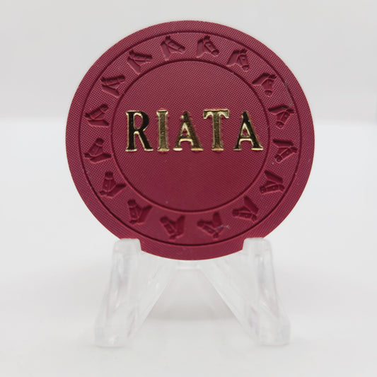 Riata Gambling Hall & Saloon Las Vegas Nevada 1973 $5 Casino chip N4314 (Backup Set)