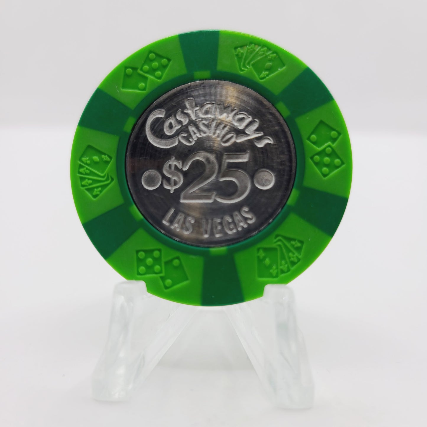 Castaways Casino Las Vegas Nevada 1970's $25 Casino Chip N1442