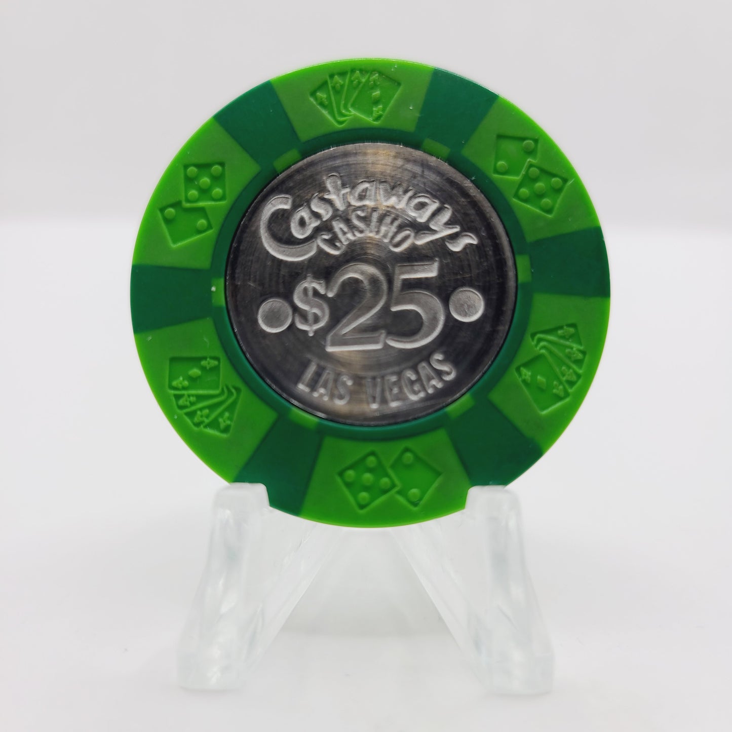 Castaways Casino Las Vegas Nevada 1970's $25 Casino Chip N1442