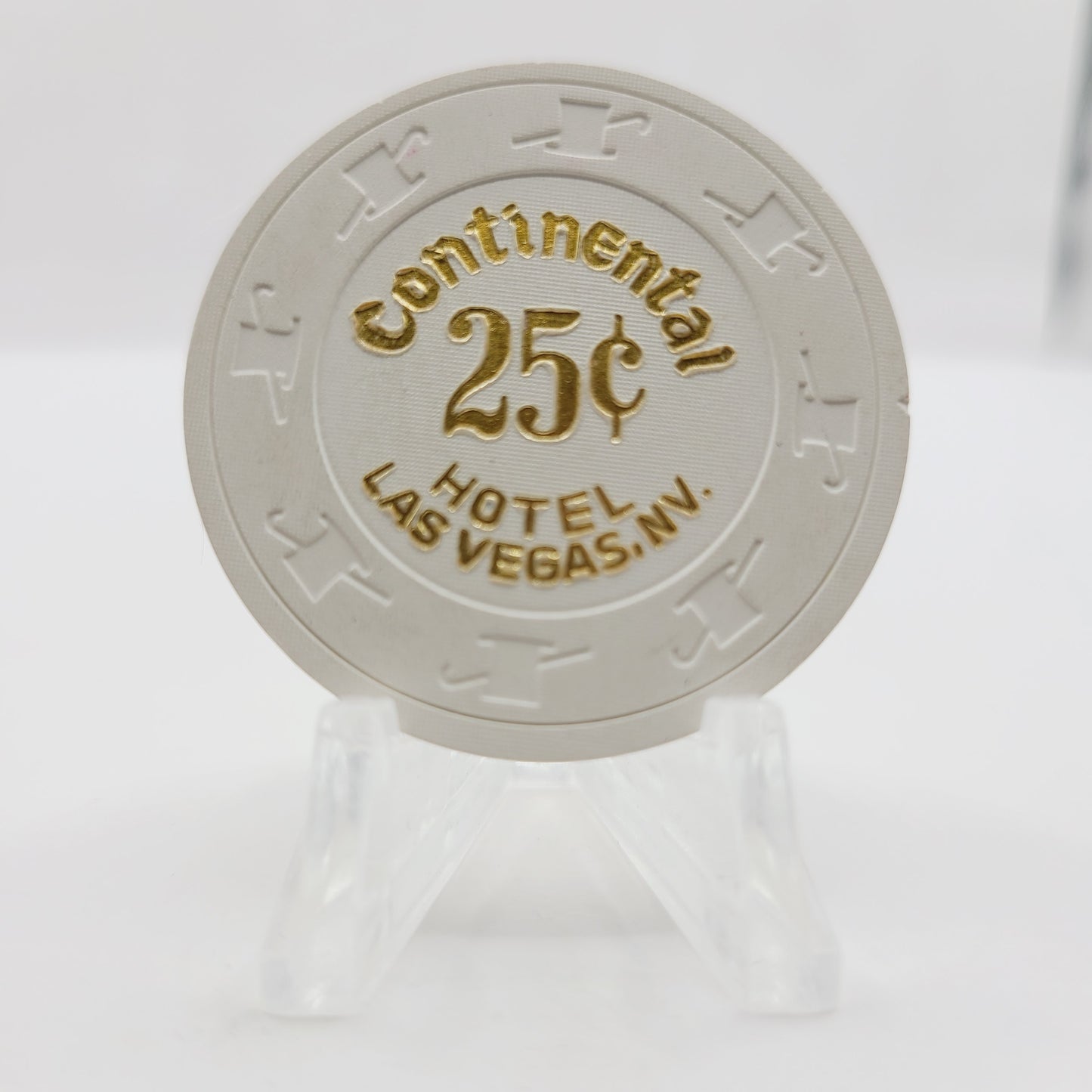 Continental Hotel Casino Las Vegas Nevada 1988 $.25 Casino Chip N1475