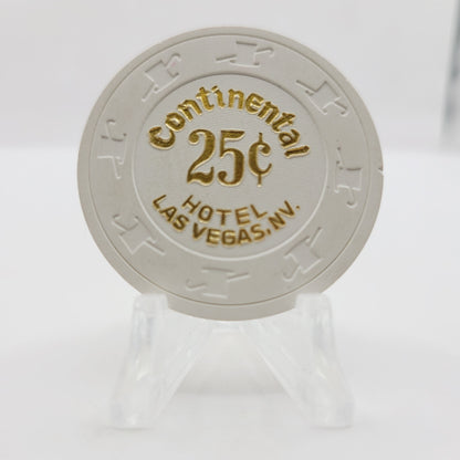 Continental Hotel Casino Las Vegas Nevada 1988 $.25 Casino Chip N1475