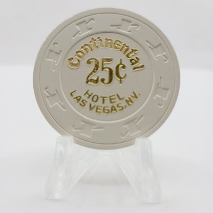 Continental Hotel Casino Las Vegas Nevada 1988 $.25 Casino Chip N1475