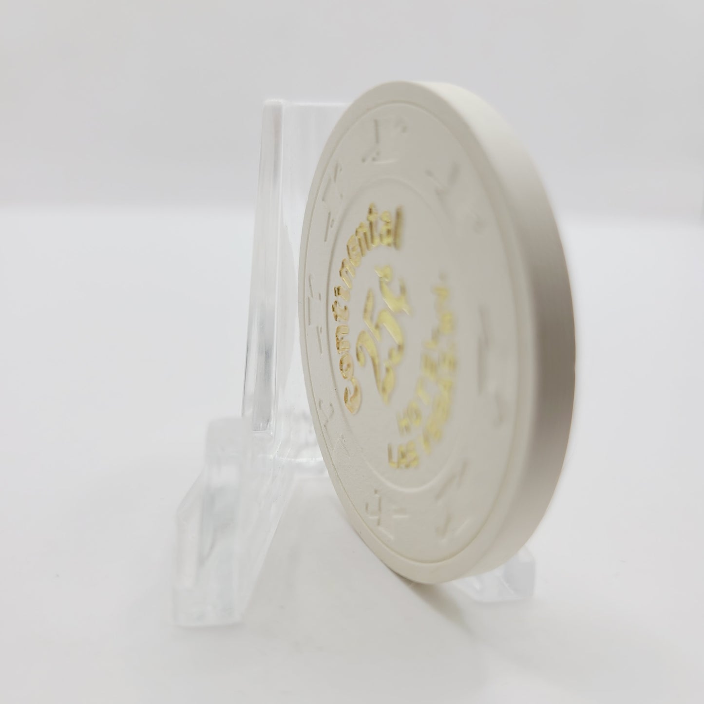 Continental Hotel Casino Las Vegas Nevada 1988 $.25 Casino Chip N1475