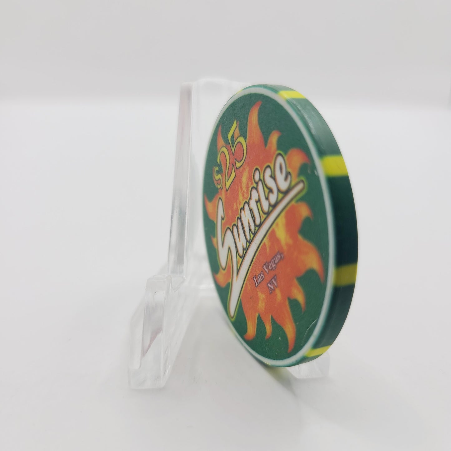 The Sunrise Casino "CASINO NEVER OPENED" Las Vegas NV $25 Chip V3472
