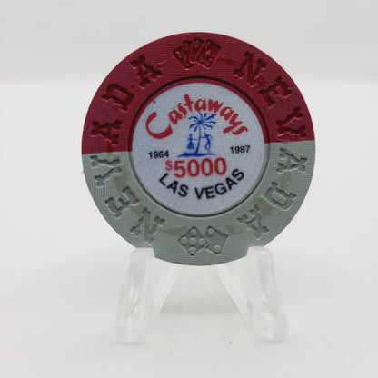 Castaways Casino Las Vegas Nevada 1992 $5,000 "Borland Imitation" Casino Chip N6025