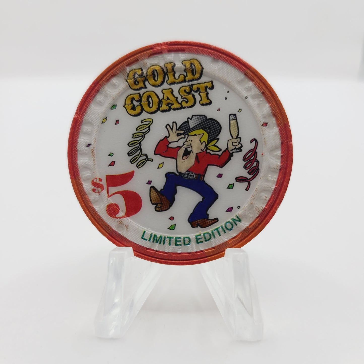 Gold Coast Hotel Casino Las Vegas Nevada 1999 "Millennium" $5 Casino Chip V4295