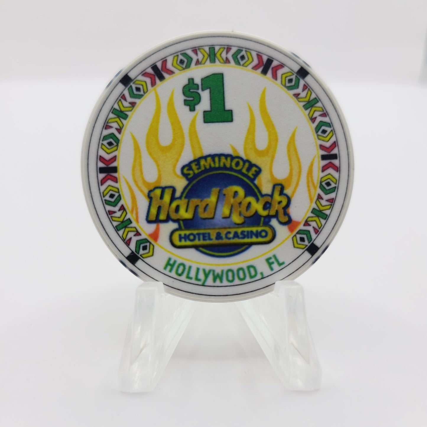 Seminole Hard Rock Hotel Casino Hollywood Florida $1 Casino Chip