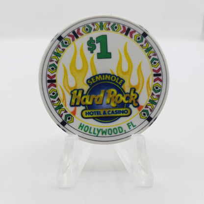 Seminole Hard Rock Hotel Casino Hollywood Florida $1 Casino Chip