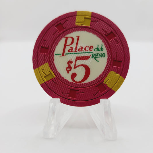 Palace Club Casino Reno Nevada 1960's $5 Casino Chip N5437
