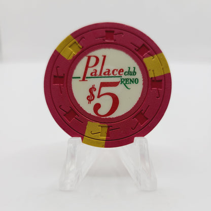 Palace Club Casino Reno Nevada 1960's $5 Casino Chip N5437