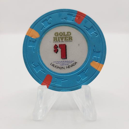 Gold River Hotel Casino Laughlin Nevada 1991 $1 Casino Chip N7267