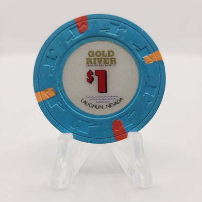 Gold River Hotel Casino Laughlin Nevada 1991 $1 Casino Chip N7267