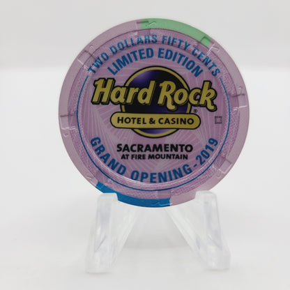 Hard Rock Hotel & Casino Sacramento Wheatland California 2019 "Grand Opening" $2.50 Casino Chip