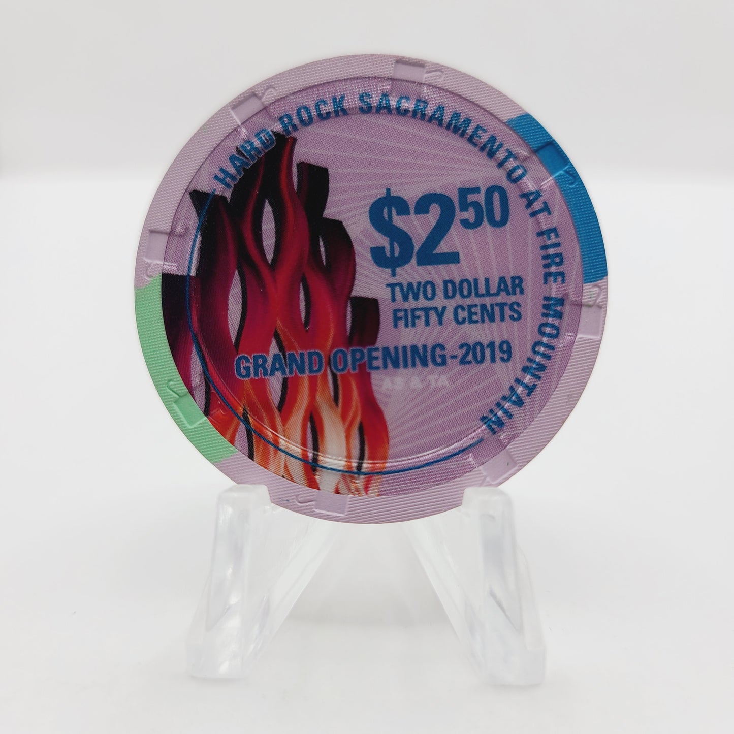 Hard Rock Hotel & Casino Sacramento Wheatland California 2019 "Grand Opening" $2.50 Casino Chip