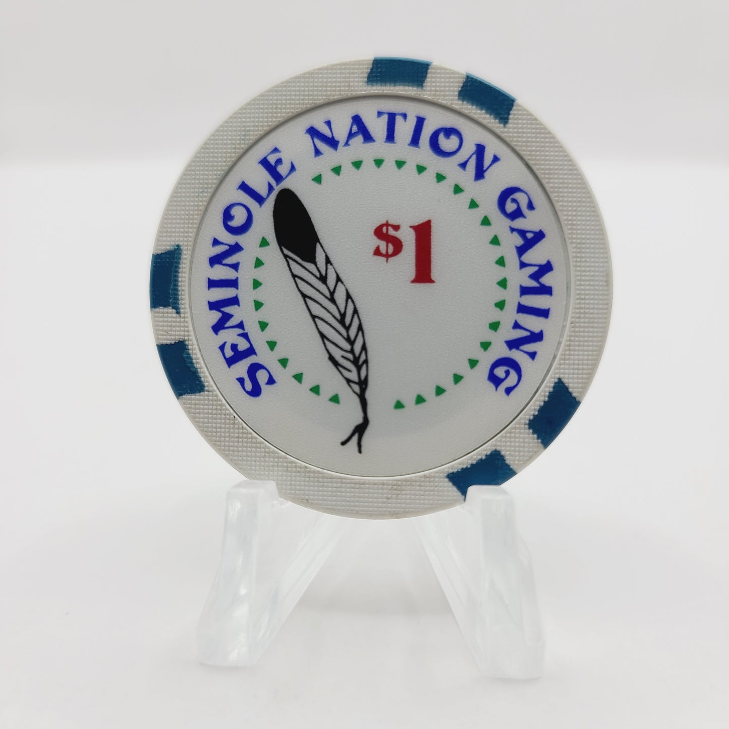 Seminole Nation gaming Seminole Oklahoma $1 Casino Chip CG011523