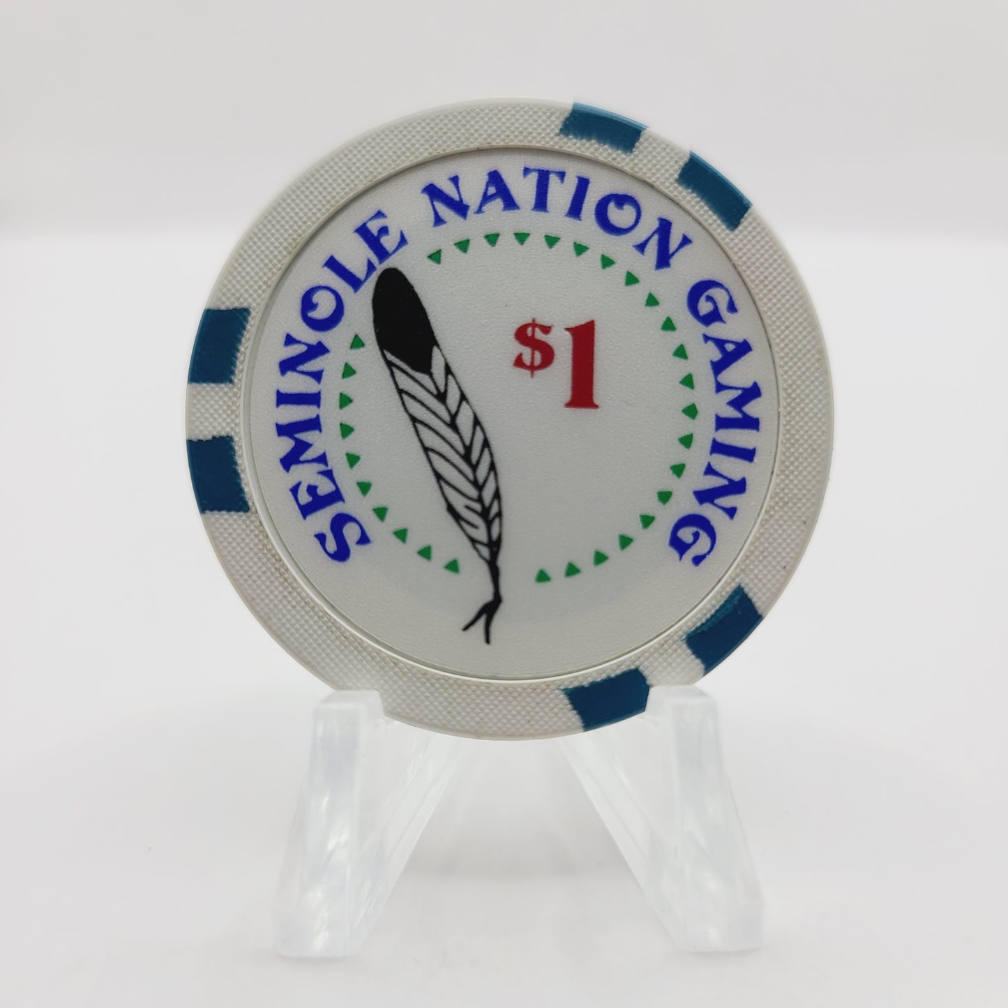 Seminole Nation gaming Seminole Oklahoma $1 Casino Chip CG011523