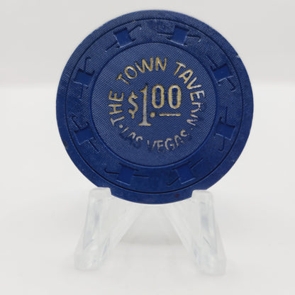 The Town Tavern Las Vegas Nevada 1965 $1 Casino Chip N2966 (Circulated)