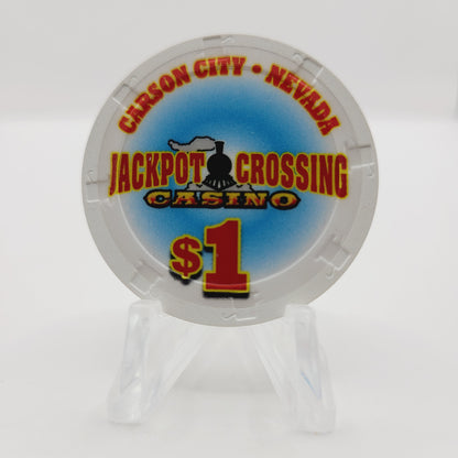 Jackpot Crossing Casino Carson City Nevada 2013 $1 Casino Chip D0983