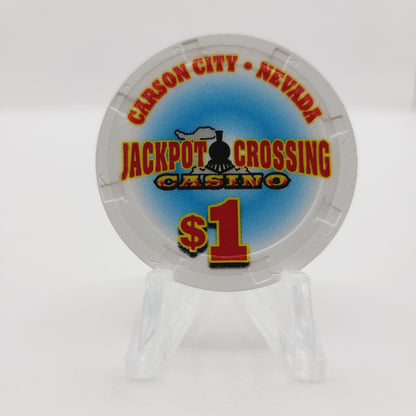 Jackpot Crossing Casino Carson City Nevada 2013 $1 Casino Chip D0983