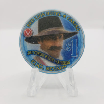 Red Lion Inn & Casino Elko Nevada 2007 $1 Casino Chip E5972  LTD 3000